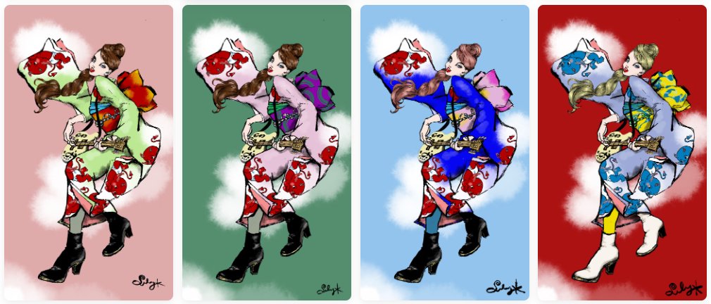 It is the Coming of the Age day, a Japanese Holiday today. If you are in Japan, you've noticed young ladies dressed in beautiful kimono to celebrate the day.
Come and see the guitarists in kimono I created!
#NFTs #nftart 
opensea.io/collection/int…