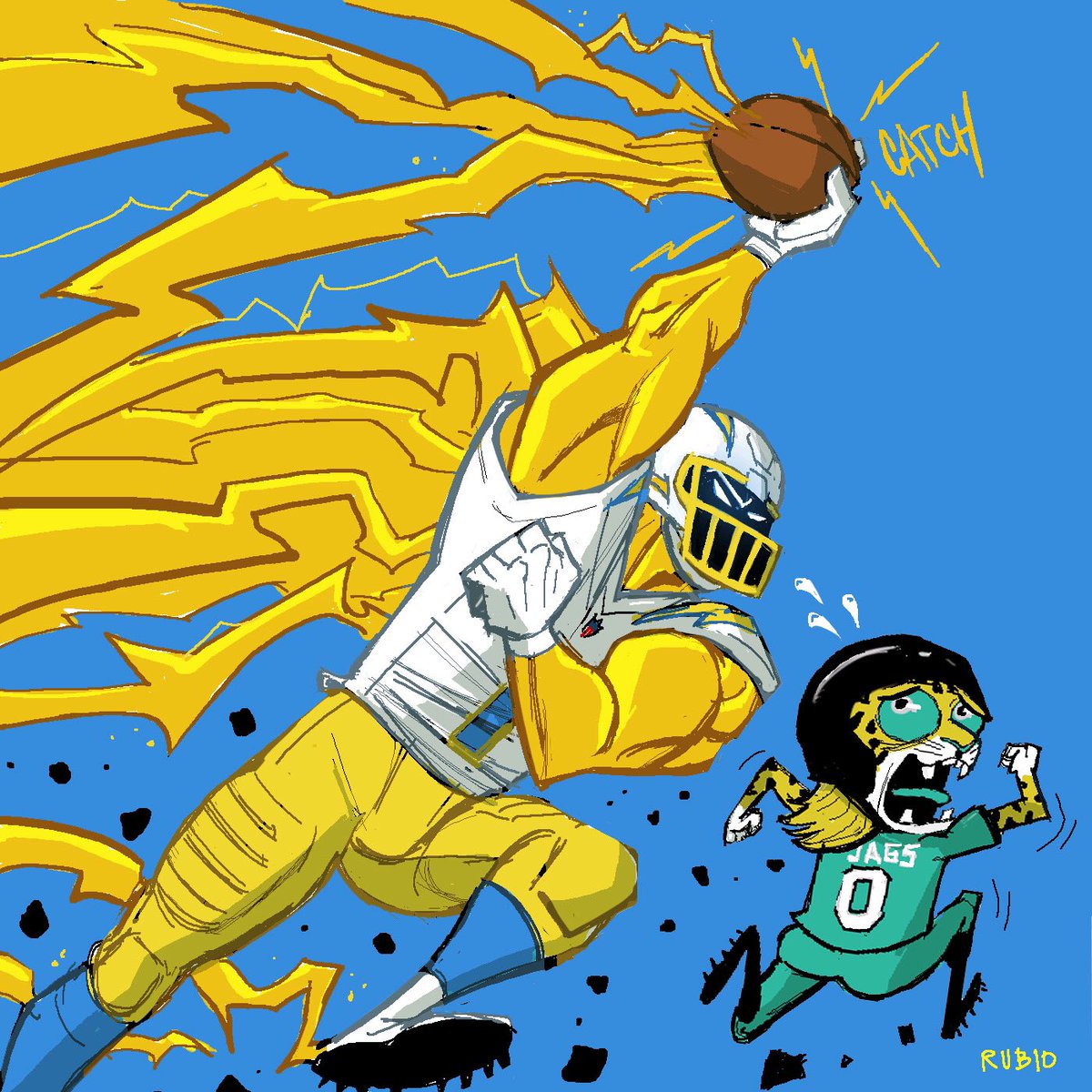 Here we go.
#LACvsJAC next Saturday.
I told you guys I would do a new piece, so here it is, for the #BoltFam.
@Chargers #BoltUp ⚡️⚡️⚡️