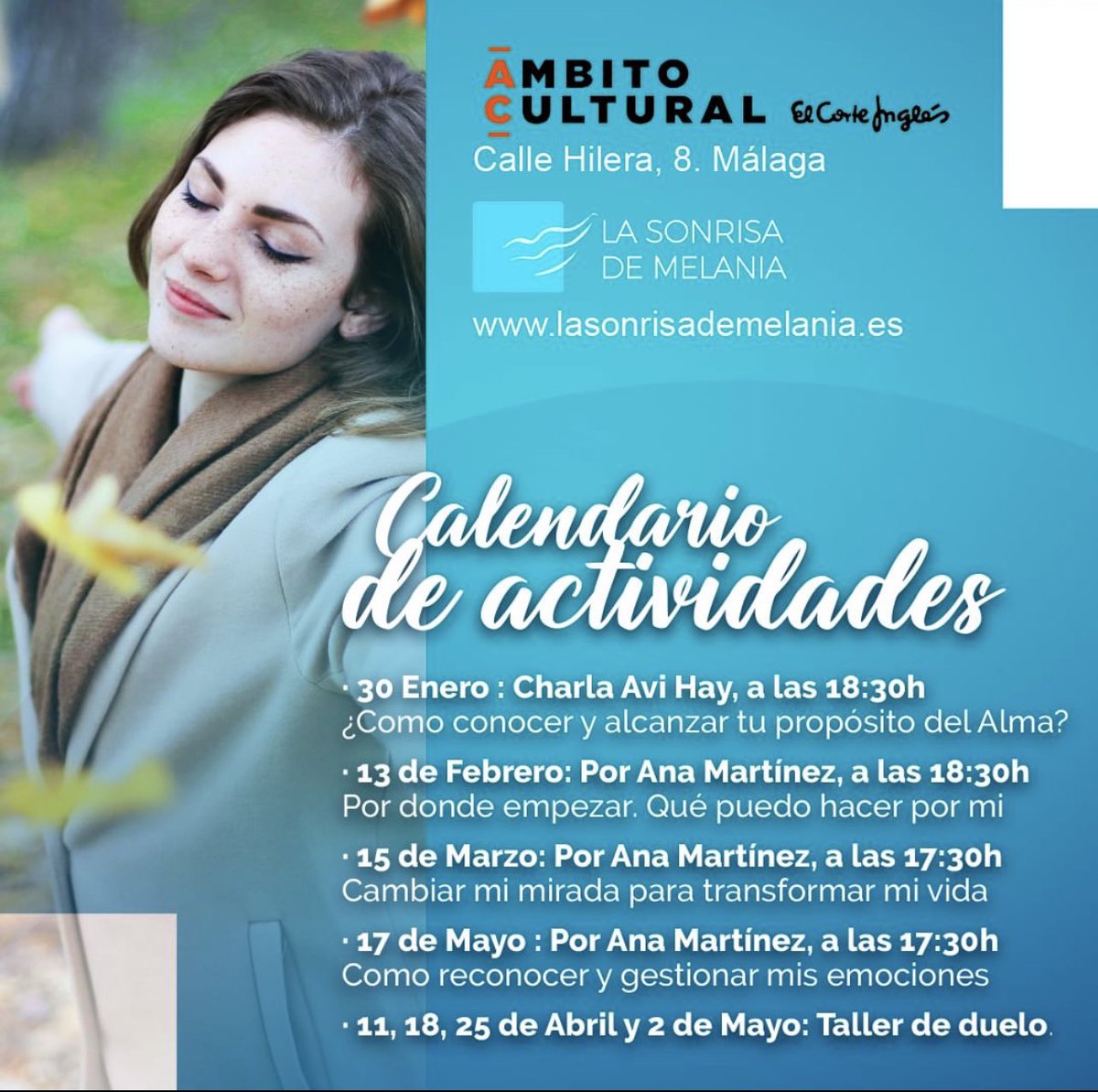 LSDeMelania's tweet photo. ¡Buenos días! Feliz vuelta a la rutina. Desde La Sonrisa de Melania os presentamos el calendario de actividades para el primer semestre del año. https://t.co/oSRjeOi4Pu