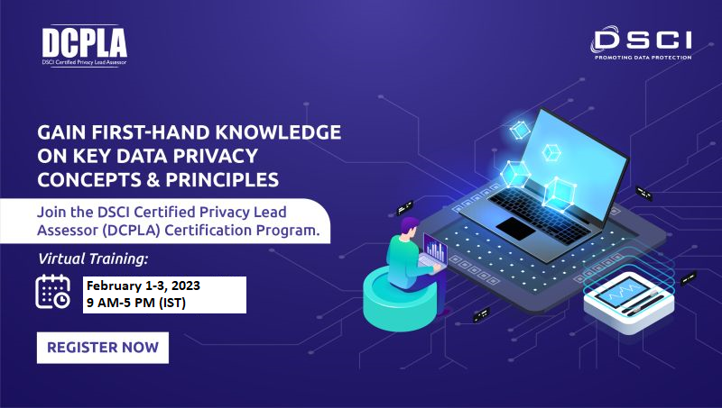 DSCI_Connect's tweet photo. Are you interested in exploring #DataPrivacy concepts and principles? Join the #DCPLA certification program and gain first-hand knowledge from the DSCI experts.
➡️Enroll for the #VirtualTraining https://t.co/jNBn9sLFjY
🗓️Feb 1-3, 2023
📨Drop in your queries at dcpla@dsci.in https://t.co/QSQrpYphuA