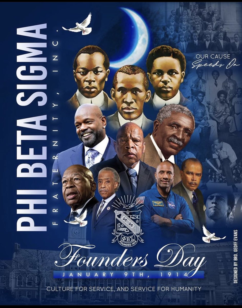 whoisingenious's tweet image. Happy Founders' Day to all my Brothers of Phi Beta Sigma Fraternity Incorporated, as we celebrate 109 years of Culture For Service and Service For Humanity.
#BluePhi #GOMAB 🤘🏾