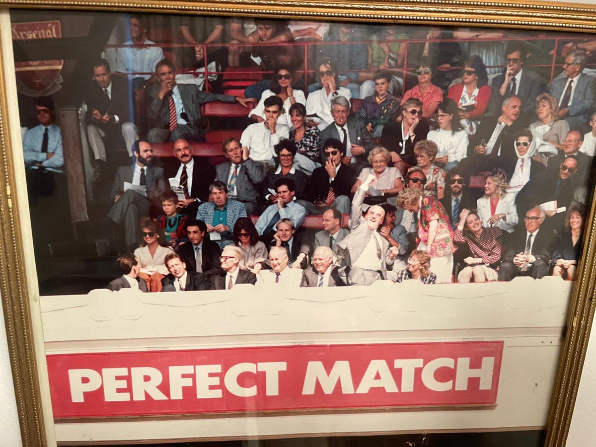 SheilaMarson1's tweet photo. So sad to hear that Brian Rose passed away yesterday. I had the privilege of working with him for many years and this picture taken at Highbury in the mid 90’s sums him up perfectly. Sending my condolences to Eva and all his family. RIP Brian 💔 💙🤍💙🤍 https://t.co/daEjwtnl2H