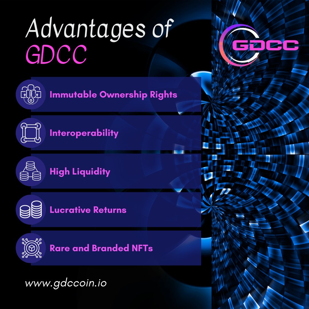 InfoTelcrypto's tweet photo. Here is the 5 Advantages of GDCC!

For more information: 👇
https://t.co/BvFHs3hYlr

#metaverse #gdcc #gdccblockchain #globaldigitalcity #token #crypto https://t.co/IvBFuCxSkR