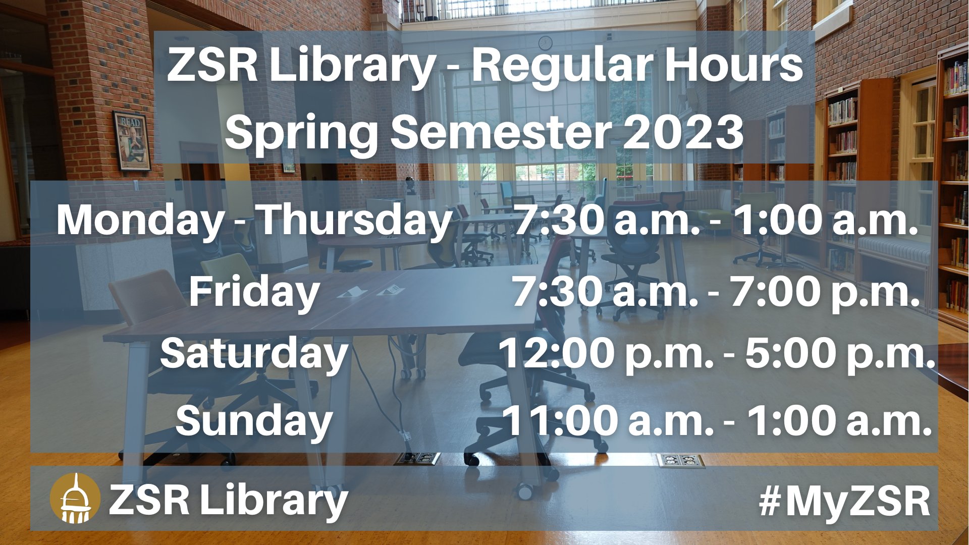 ZSR Library (zsrlibrary) / Twitter