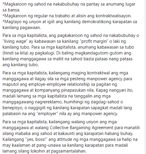 LukeEspirituPH's tweet photo. Binuksan ni Donnalyn ang usapan hinggil sa mga manggagawa, kaya ating himayin ang totoong kalagayan. 

Nasa ating official Facebook page (https://t.co/fWqwS05lCm) ang ating take hinggil dito. https://t.co/EWOQSR7hdW