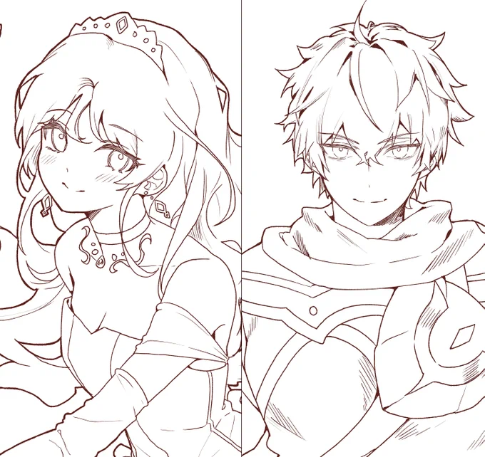 Drawgrow 협업_어린이용 공주&amp;용사 도안. 