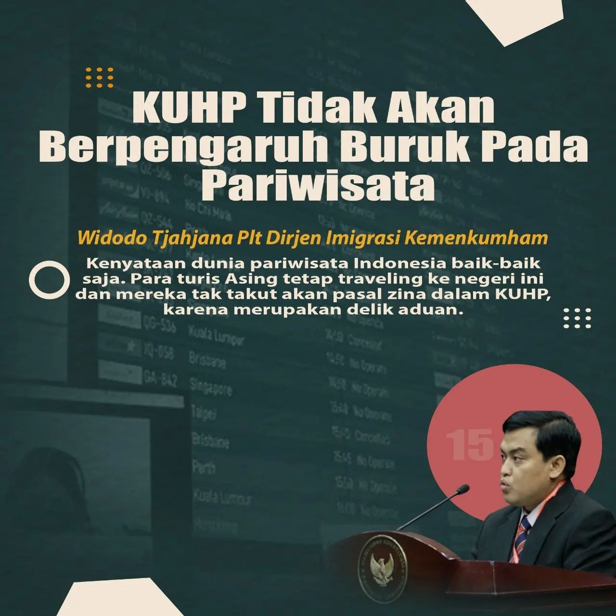 Kimyuko21's tweet photo. KUHP tidak berpengaruh buruk terhadap pariwisata
#DukungPengesahanKUHP
#KUHPKemajuanIndonesia
#LangkahBesarBangsaUntukKUHP
#KUHPReformasiHukum https://t.co/pBQ6nzwjpp