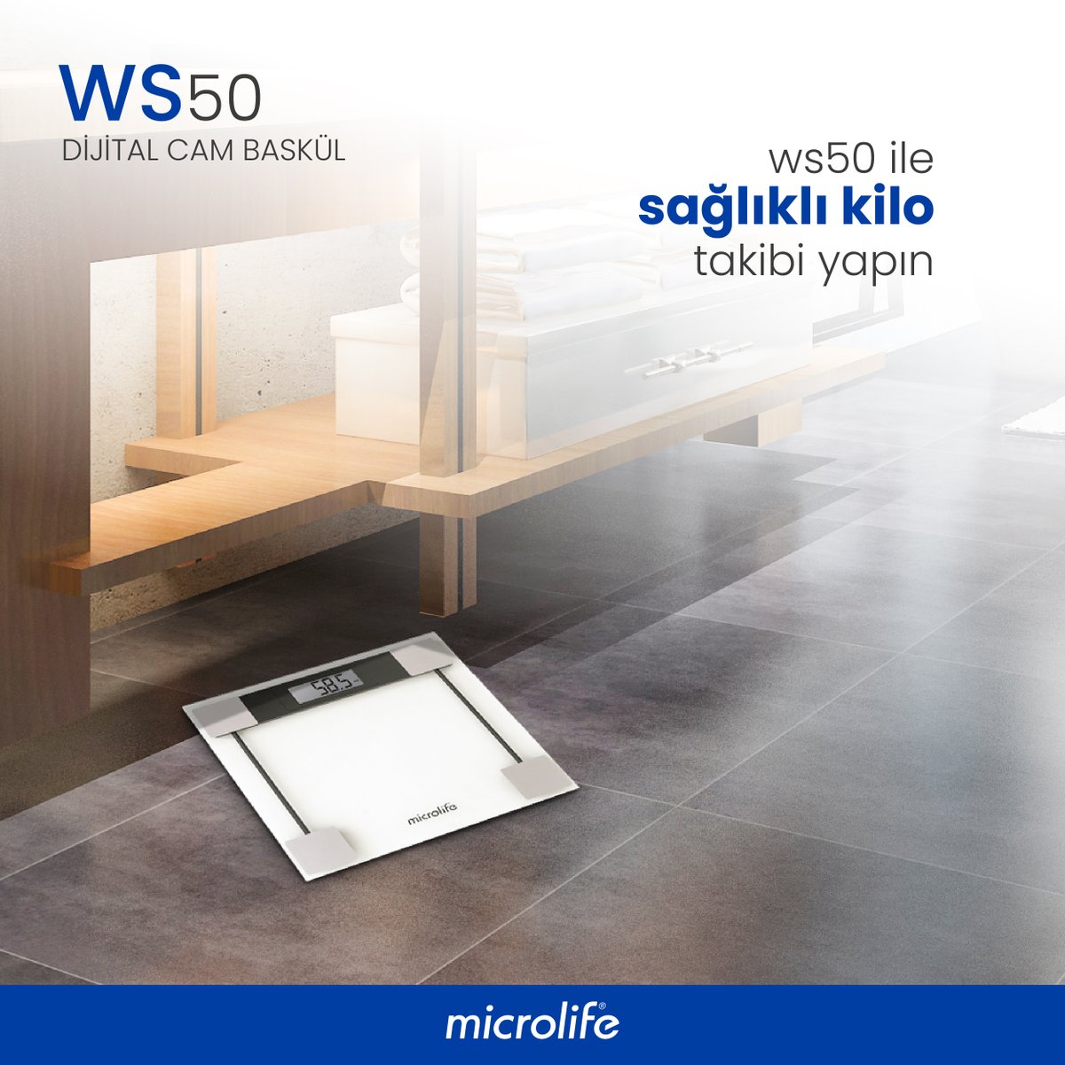 Elmaslarmedikal's tweet image. Geniş ve okunması kolay sayı göstergeleri ve otomatik açma/kapama özelliğiyle konfor rahatlıkla buluşuyor. 

#microlife #ws50 #tartı #baskül #sağlıklıbeslenme #spor #kilotakibi #diyet