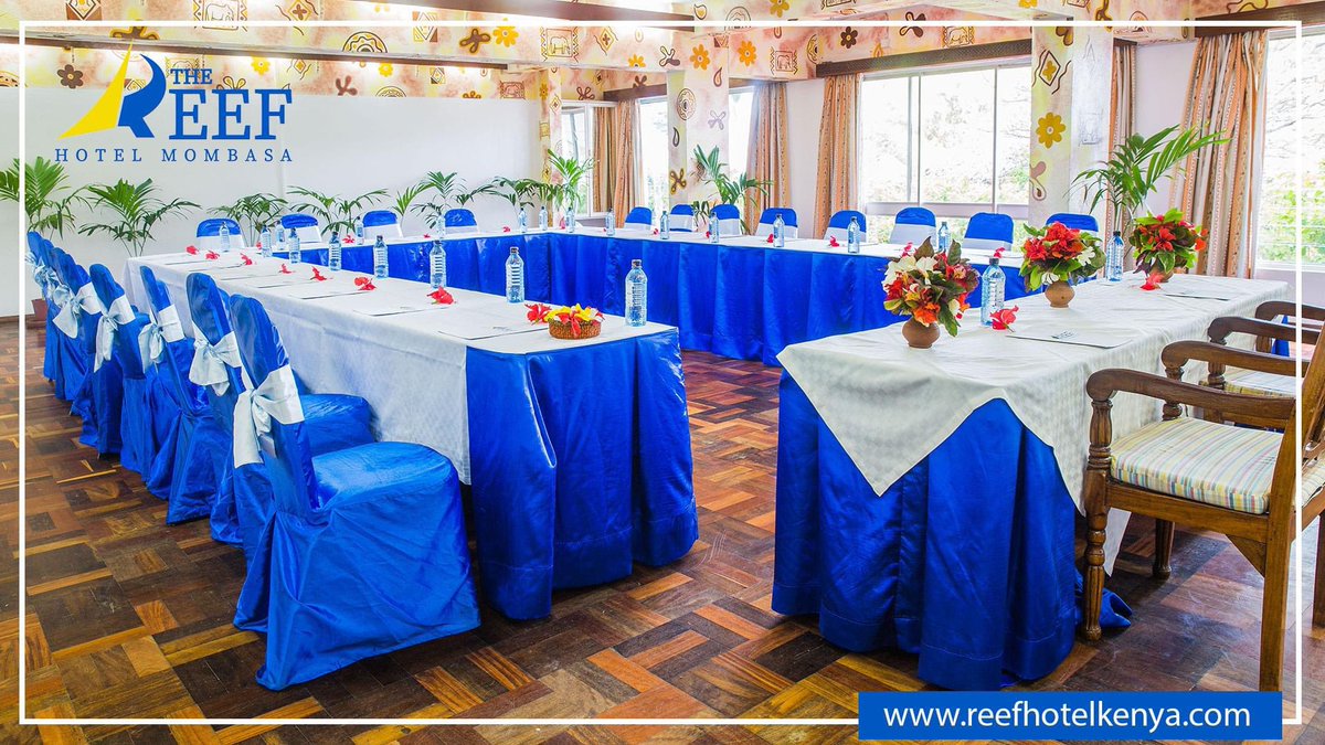 Pick from any of our #spacious and fully equipped #conference halls, whilst our experienced banquet team takes care of all the details to ensure your event is successful👌
Contact Us For More Information 

📞 +254 722205918 | 0786470137 | 0722270769 
📧 info@reefhotelkenya.com