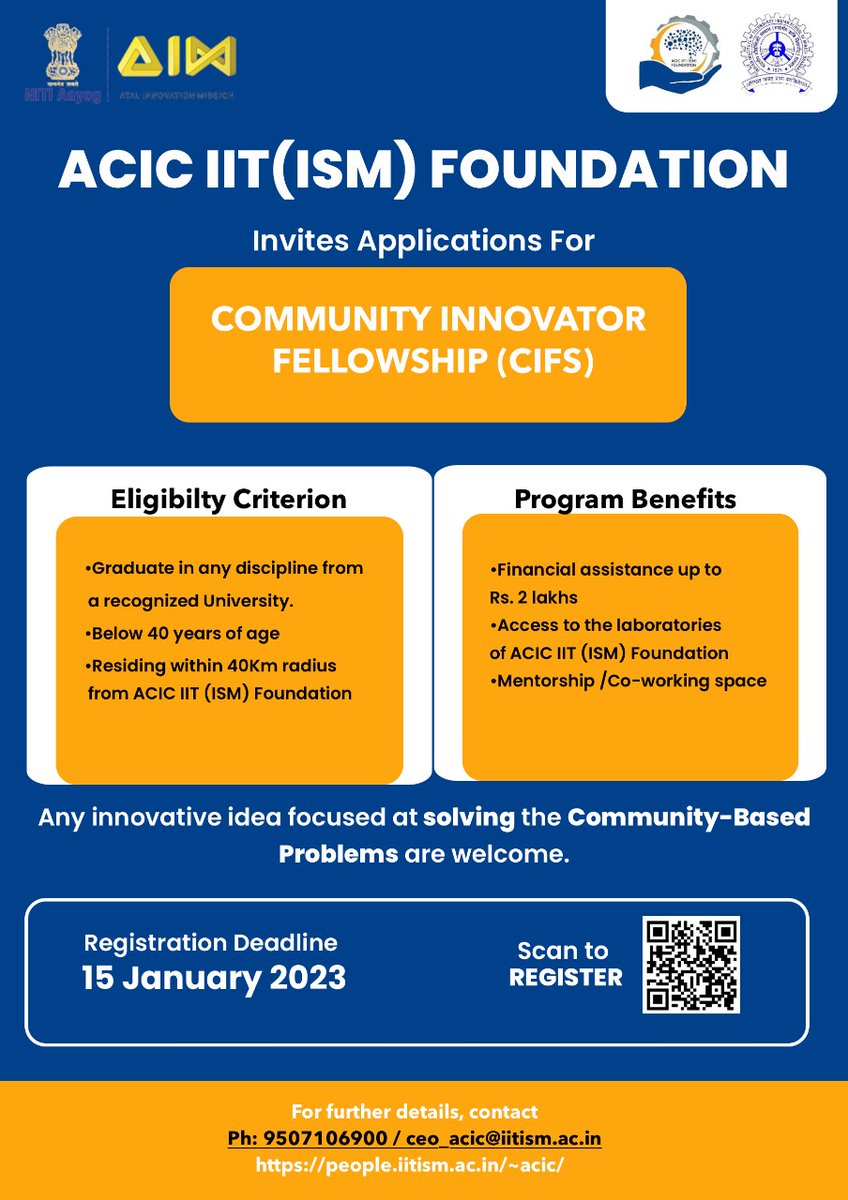 ACIC IIT (ISM) FOUNDATION tweet media