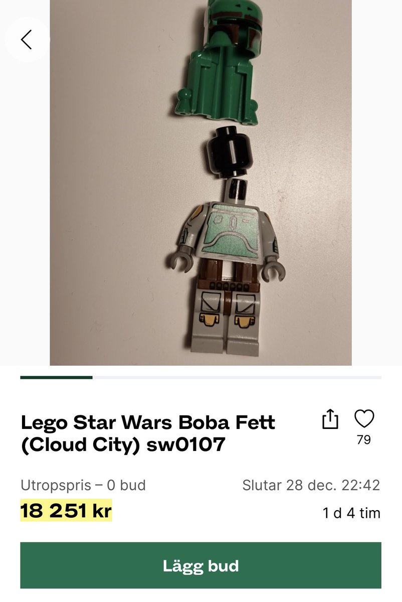 sidoprojekt's tweet photo. Kan det vara lönsamt att sälja Lego? Om denna annons blev såld är svaret definitivt ja. https://t.co/QoODI97HB6
