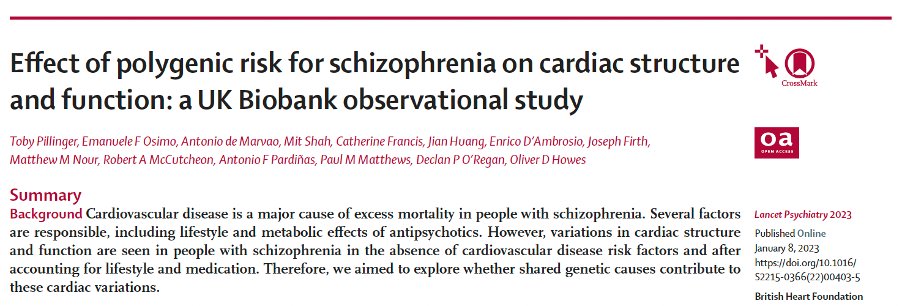 tobypill's tweet photo. Our @TheLancetPsych paper shows a relationship between genetic risk for schizophrenia and cardiac structure/function in a large @uk_biobank sample of >32,000 people, key points in🧵 
https://t.co/7aVHm0PVPZ https://t.co/GjuCfSuaa7