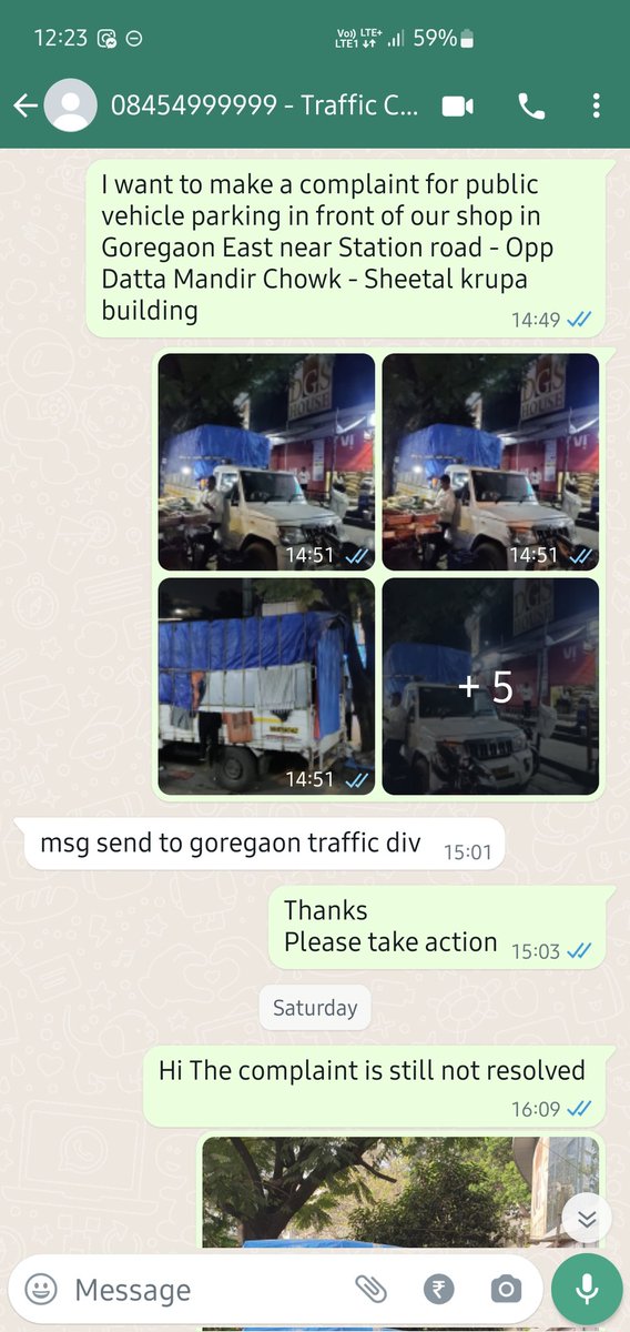 priyankd3's tweet photo. @MumbaiPolice @MTPHereToHelp Have been complaining on Mumbai traffic handle for past 3 days, but no action taken against illegal parking in front of business shop. https://t.co/XVdKD5asER