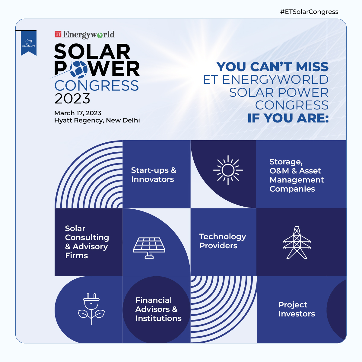 ETEnergyWorld's tweet photo. The most awaited ET EnergyWorld Solar Power Congress is here, and you definitely can't miss it! If you haven't yet, register right now: https://t.co/e95VlpFdKi 

#ETSolarCongress #solar #solarenergy #solarpower #solarpanels #energy #solarpowerenergy #energyindustry #solarpowered https://t.co/BCSUFo58M1