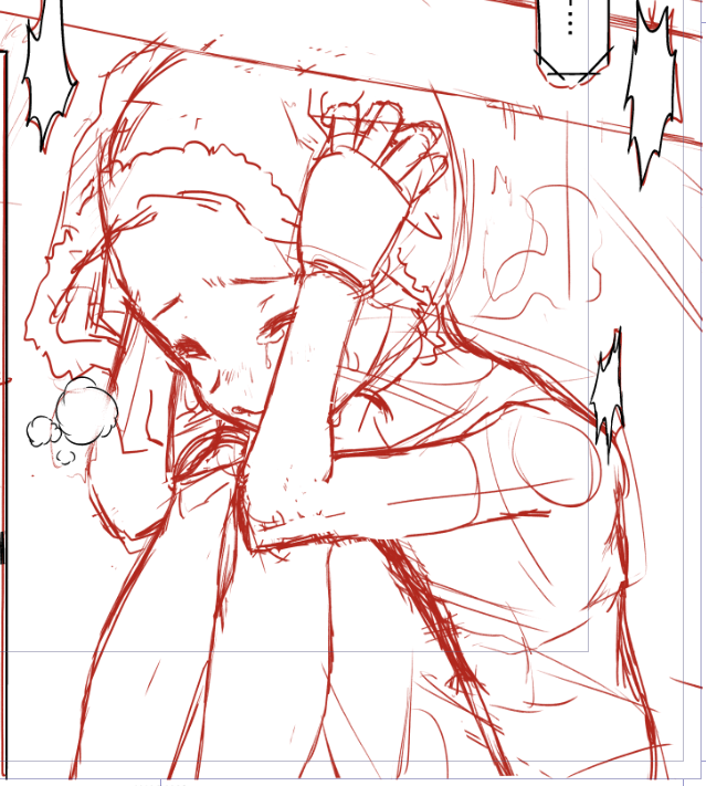 ←下書き →ペン入れ後
劇中でもりくぼが頑張ってくれてる…僕もがんばります…!!!! 