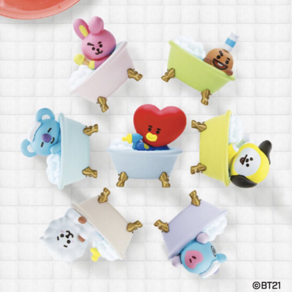 ふろとも　ぽかぽかバスタイム　BT21
¥605
3/13発売予定
これめちゃくちゃ可愛い♡♡