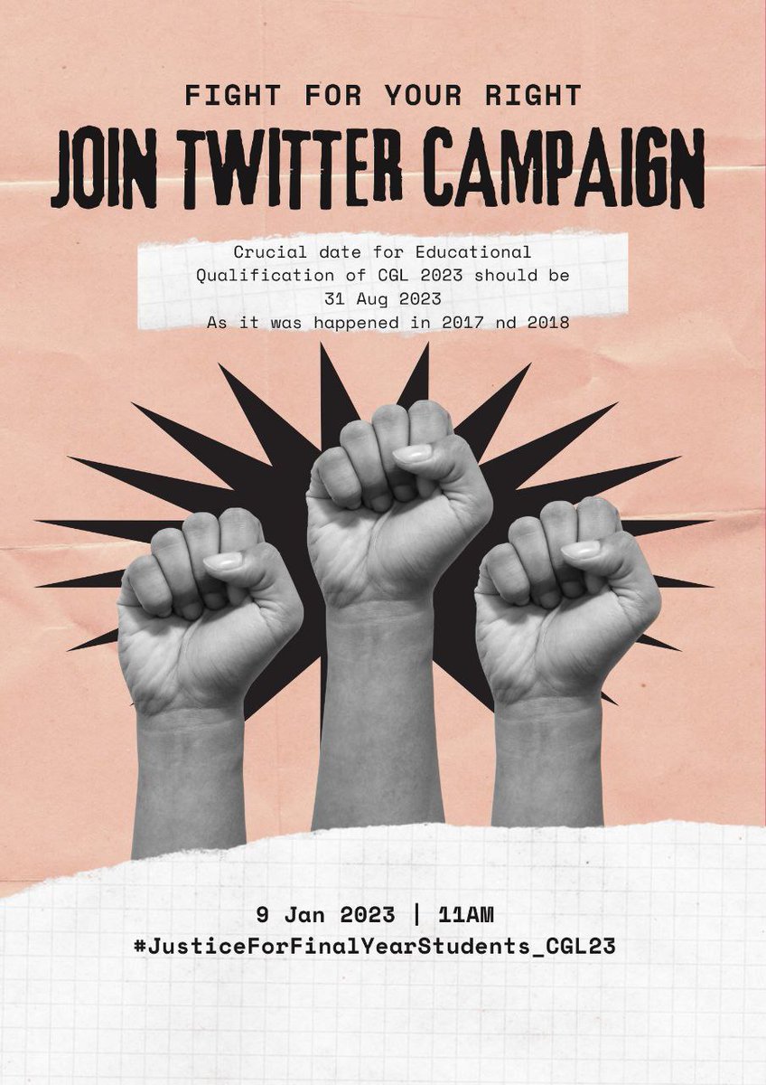 Oxygen_527's tweet photo. @DoPTGoI
@DrJitendraSingh
@PMOIndia
@AmitShah

#JusticeForFinalYearStudents_CGL23

#JusticeForFinalYearStudents_CGL23 https://t.co/x70WenYna8