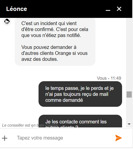 Vincent10967360's tweet photo. .... @Orange_conseil depuis quand un conseiller (qui se prétend responsable) demande à un client d'aller demander si ses voisins ont aussi une panne ?🤨😒🙄🤨 https://t.co/jpUeicDI4g