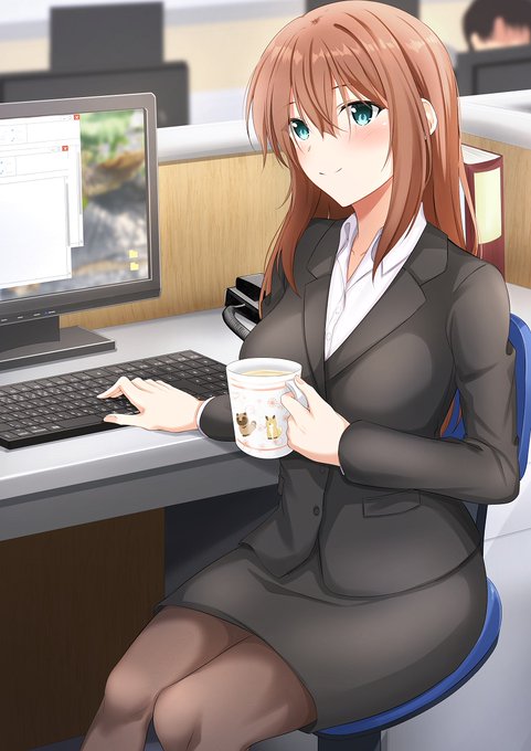 OLのお姉さん描きたいなーと思ってデザインしました。
どんな感じの和姦話にしようか考え中です… 