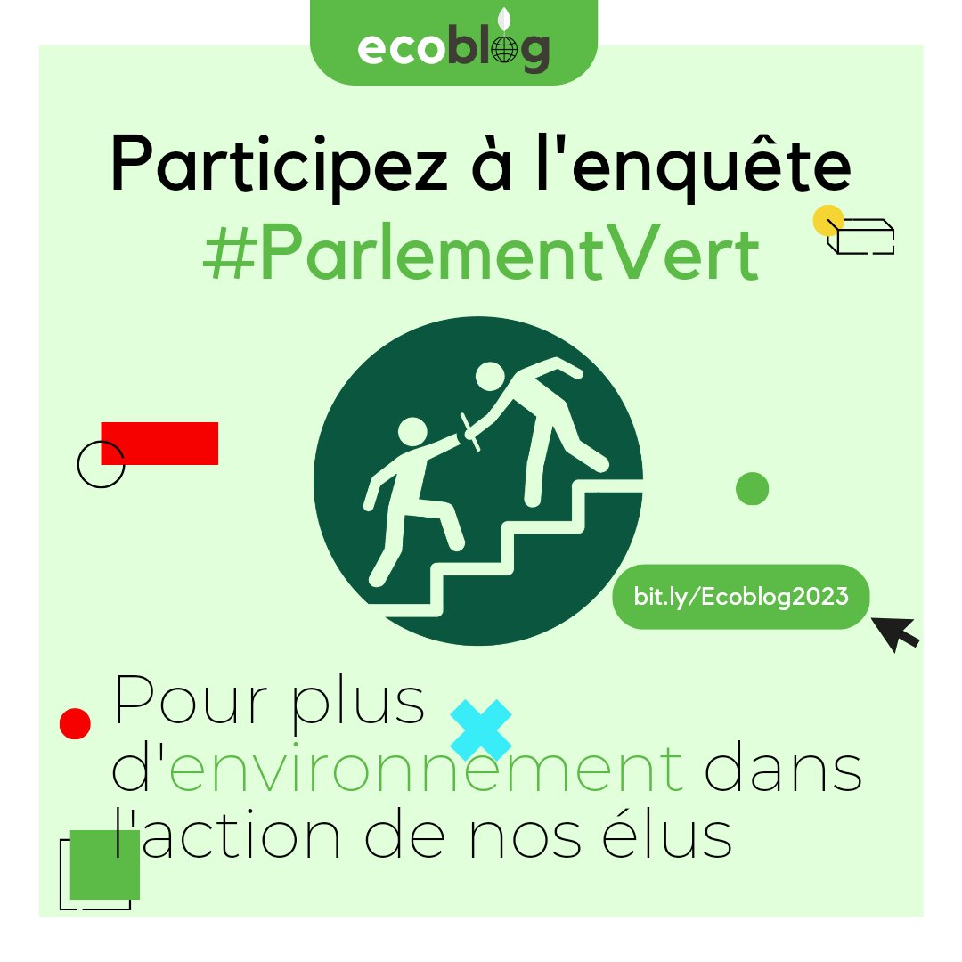 ecobloge's tweet photo. Pourquoi pas un #ParlementVert au Bénin ?

Ecoblog vous invite à remplir et à faire remplir cette enquête, pour plus d'environnement dans l'action de nos élus. Plus de détails 🔽

➡️  https://t.co/Eba7pAMfir

#ecoblog #ParlementVert https://t.co/rAsNhm4IRG