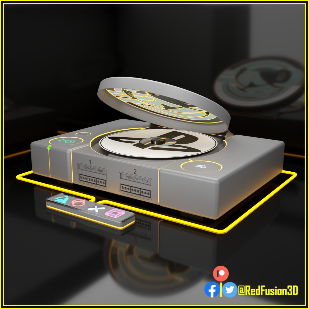 redfusion_3d's tweet image. A Tron themed PS1 I made in Blender.

#tron #tronlegacy #tronevolution #blender3d #blender #gaming #3dmodeling #3dart #scifi #videogames