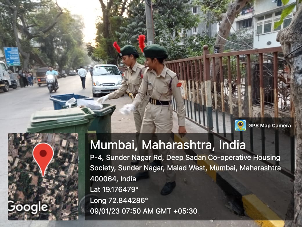 gs_ncc's tweet photo. 35 cadets of GS College, 8 MAH GIRLS BN, Mumbai 'A' Group, conducted a Cleanliness Drive at Sunder Nagar, Malad West.

#SwachhtaCompaign 

@HQ_DG_NCC 
@ncc_dte 
@mumbai_group 
@DefPROMumbai https://t.co/Rct3IdknjA