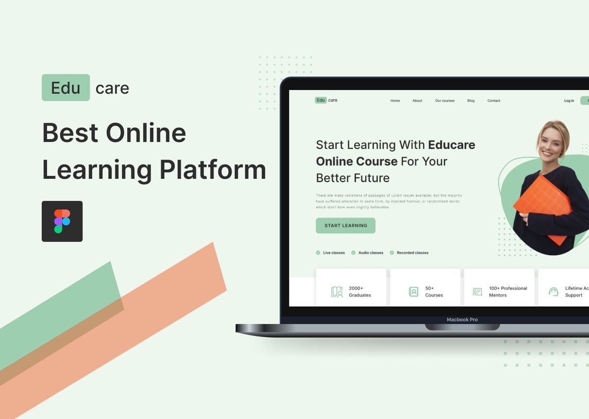 mraual24's tweet image. Check out new work on my @Behance profile: "E-learning Platform Landing Page Design" be.net/gallery/160854…
#elearning #elearningwebsite #userexperience #Website #uidesign #uiux #UIUXDesigner #uiuxdesign #onlinecourses #onlineclasses