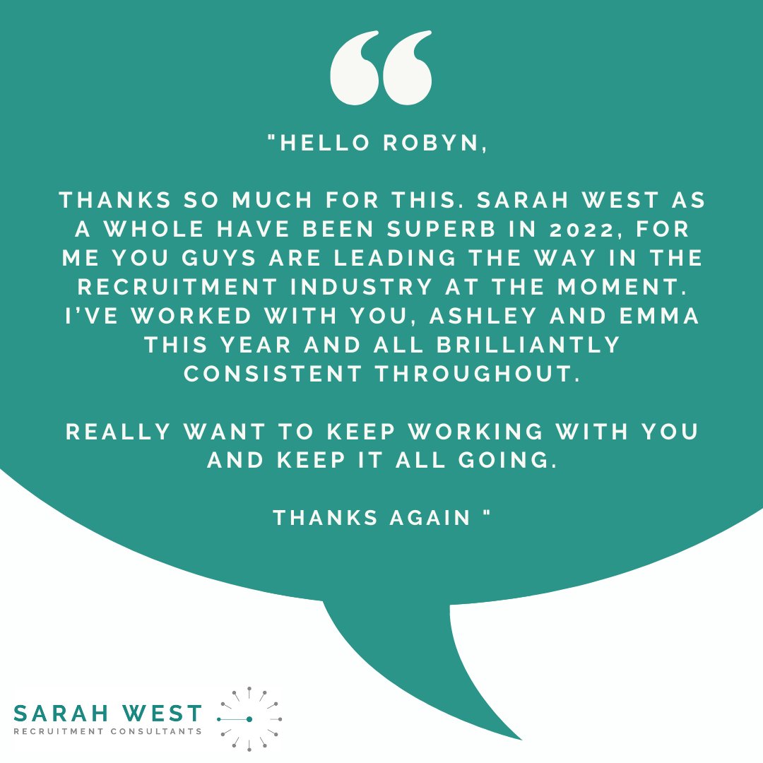 Sarah West Recruitment tweet media