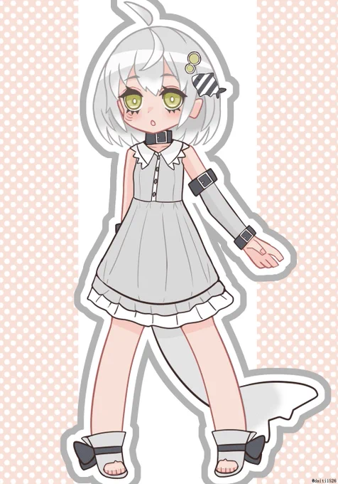 ちゃメさん()ことシロちゃんの立ち絵を自分なりに描かせて頂きました!シロちゃんすっごい可愛い!いっぱいしゅきー! 