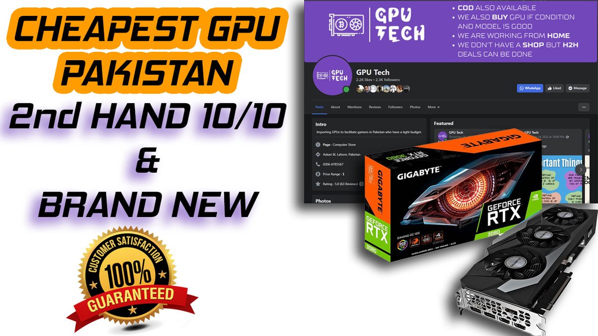 FixerWindows's tweet image. How to Buy Cheapest GPU in PAKISTAN (10/10 Condition) |#GPUTech AustinXB... youtu.be/AiP64OG41AI via @YouTube