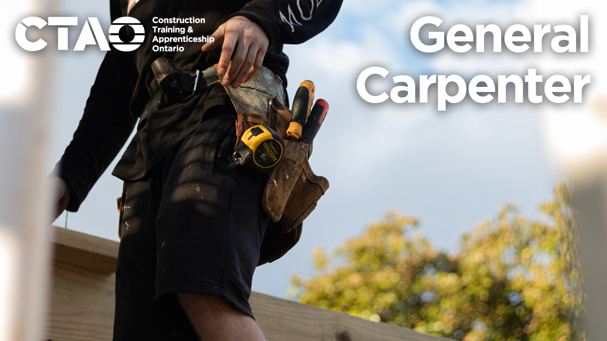 CTAOnt's tweet photo. #ExploreTheTrades
A #GeneralCarpenter constructs, renovates and repairs structures made of wood, steel, concrete and other materials in the #residential, #commercial and #industrial construction sectors and in related industries. https://t.co/mzsjXnnrG9