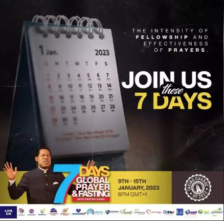 cephzone2's tweet photo. JOIN US
As we fast and pray with our dear Man of God, Rev Dr. Chris Oyakhilome DSc. DD. from 6am-6pm daily.

Monday 9th Jan - Sunday 15th Jan, 2023
🕖6pm GMT+1

Spread the news everywhere and stay connected to the Spirit of God.

#cephzone2
#YLWS
#TheProlificChurch
#Prolific2023 https://t.co/i6eec5T2yS
