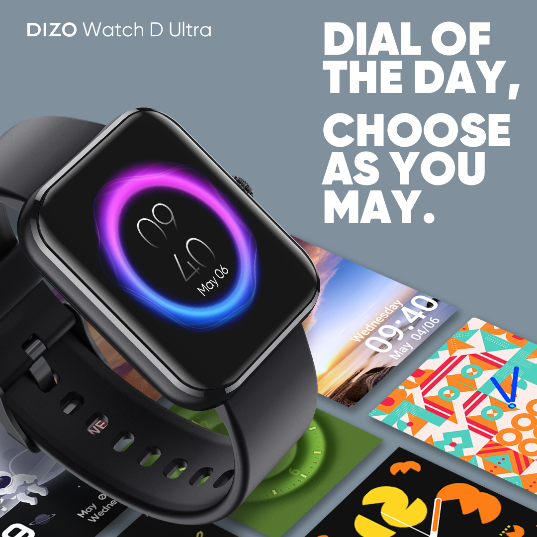 DIZOTech's tweet photo. #DOTD that matches up with your OOTD๐๐๐งฅ๐คญ
What's yours today? Show us ๐
โ on sale at โน3,299/- on 12th Jan, 12 PM at @flipkart
๐ https://t.co/GUvY98tex4
#CallForSharpness #DIZOWatchDUltra https://t.co/FUC1DPuiaN