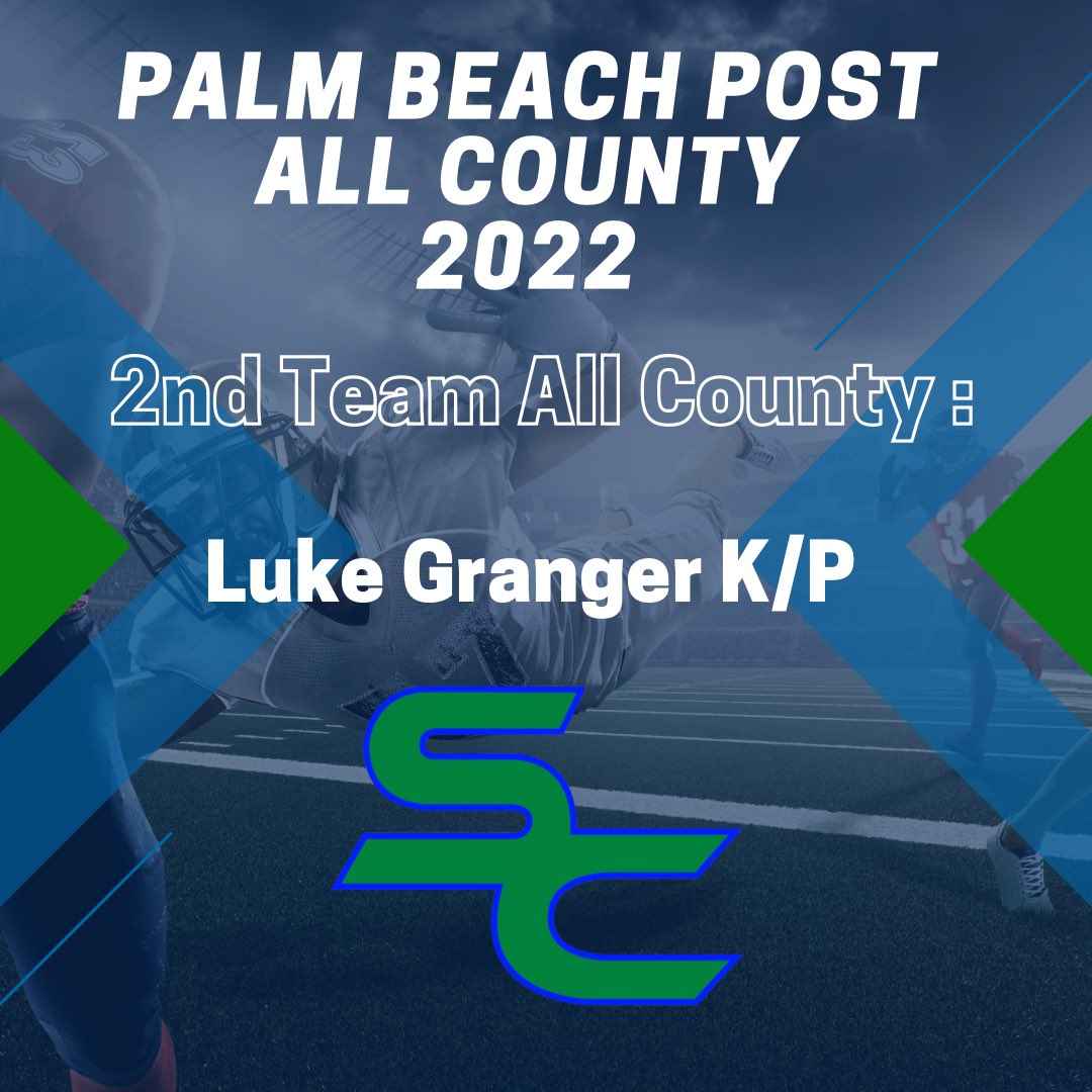 SCanyonsFB's tweet photo. Congratulations to @LukeGranger_1 on being selected @pbpost 2nd Team All County huge accomplishment for this young man ‼️ #CultureWINS #SpecialTeams https://t.co/dcGPQlDgSg