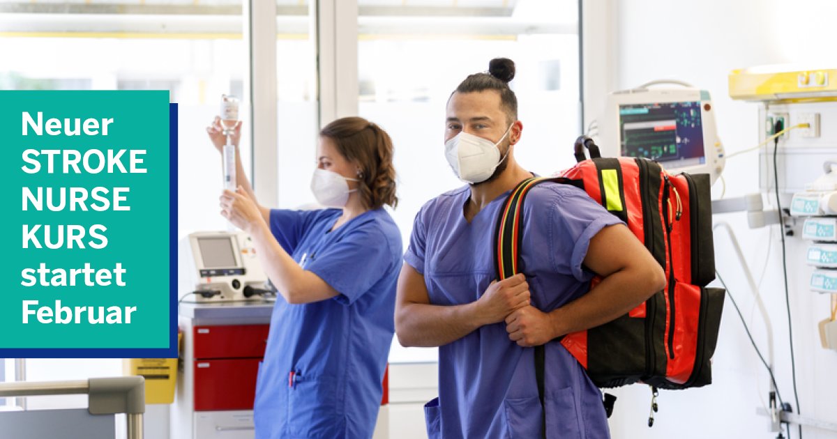 Im Februar 2023 startet ein neuer #Qualifikationslehrgang für Gesundheits- und Krankenpflegekräfte an der #UMM: „Spezielle #Pflege auf #StrokeUnits“. Mehr Infos unter umm.de/docs/umm/UMM_F…