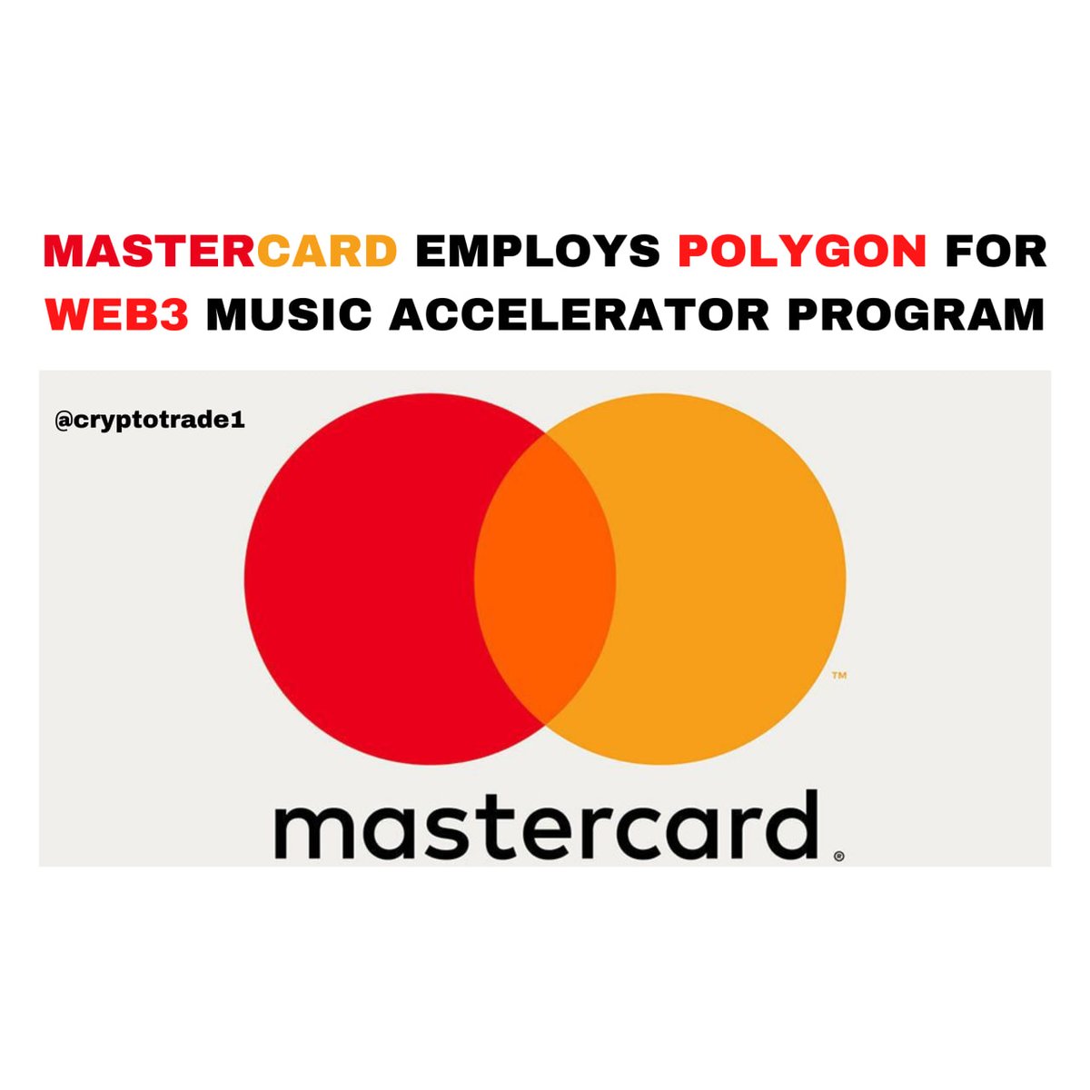 DogeCoin_DOGE1's tweet photo. Payments giant Mastercard has expanded its reach in the blockchain sector again, this time by launching a spotlight program for emerging musical artists built atop the Polygon blockchain.
#cryptomoney #cryptotraders #cryptos #cryptopunks #cryptowallet #cryptomonnaie #cryptography https://t.co/M9cqmeCTVe