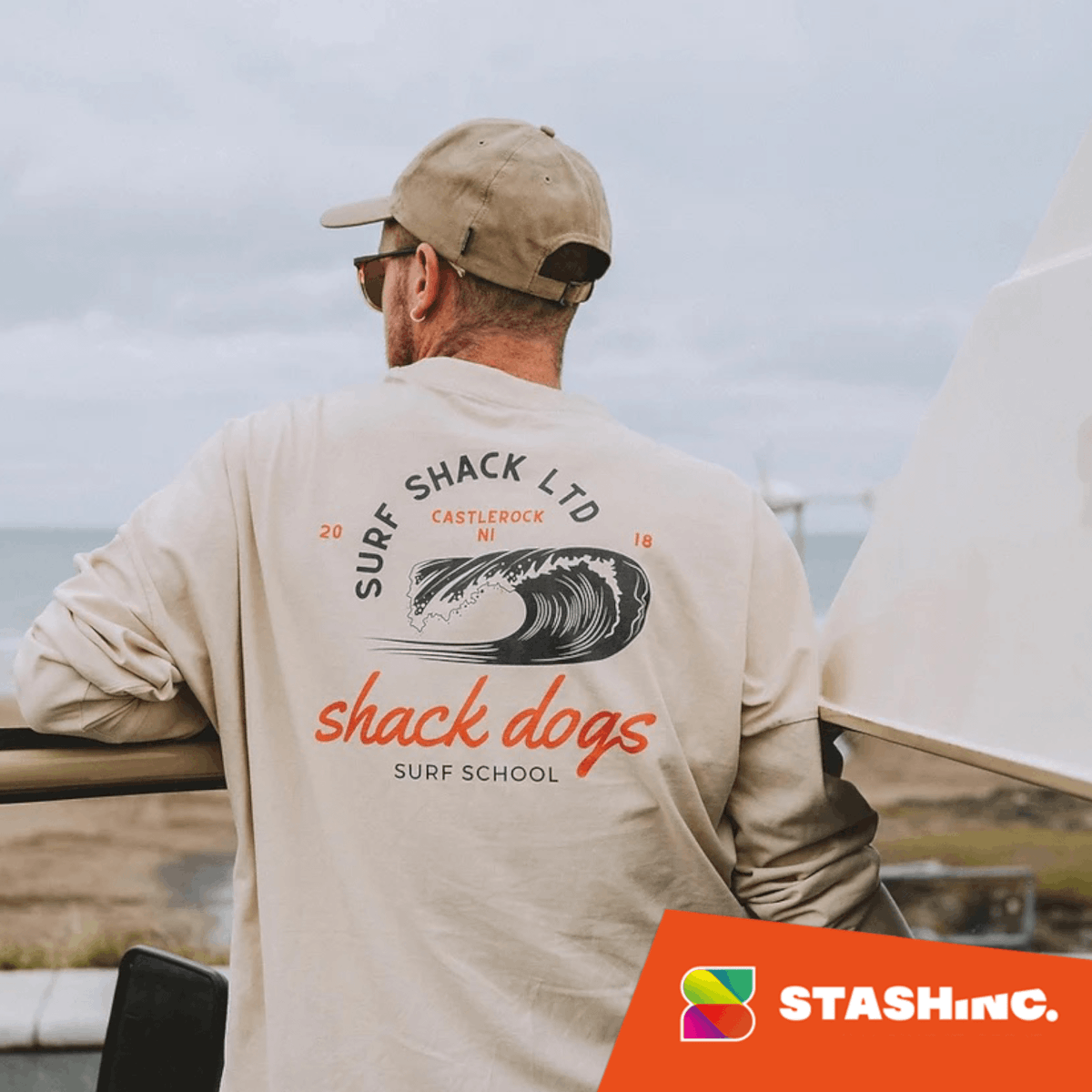 stashinc_'s tweet photo. One of our favourite projects to work on last year was the creation of the 'Shack Dogs Oversized Sweatshirt' for Surfshack Castlerock! 

The guys at Surfshack always come up with amazing designs for their online store &amp; we love producing these. https://t.co/8X873E6dyr