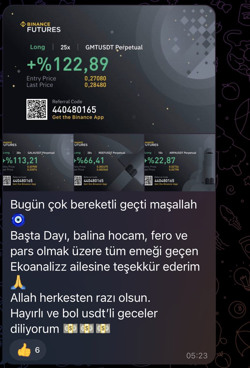 Ekoanalizz's tweet photo. USDT BASIYORUZ USDT 💵💵 

Herkese usdt sayma makinası aldık artık her gün makinaya USDT saydırmadan rahat edemiyorlar 🧿🎯 

Ayıda boğa farketmez ekoanalizz ailesi affetmez SÖMÜRÜYORUZ 

BİR SİNYALE YENİLDİLER 😎😎 

Çıkın çıkın gelin sömürün gardaşım 😂😂 

#binance #bitcoin https://t.co/UmMGdyOCbu