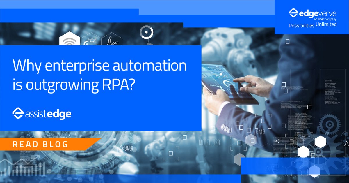 edge_verve's tweet photo. As per IDC estimates, the enterprise automation market has the potential to grow to $40 bn in size. As enterprise automation grows, organizations are adopting it to attain end-to-end automation. Read on to know why: https://t.co/wyo2FM2CXX
#AssistEdge #EnterpriseAutomation https://t.co/xMDqbq755X