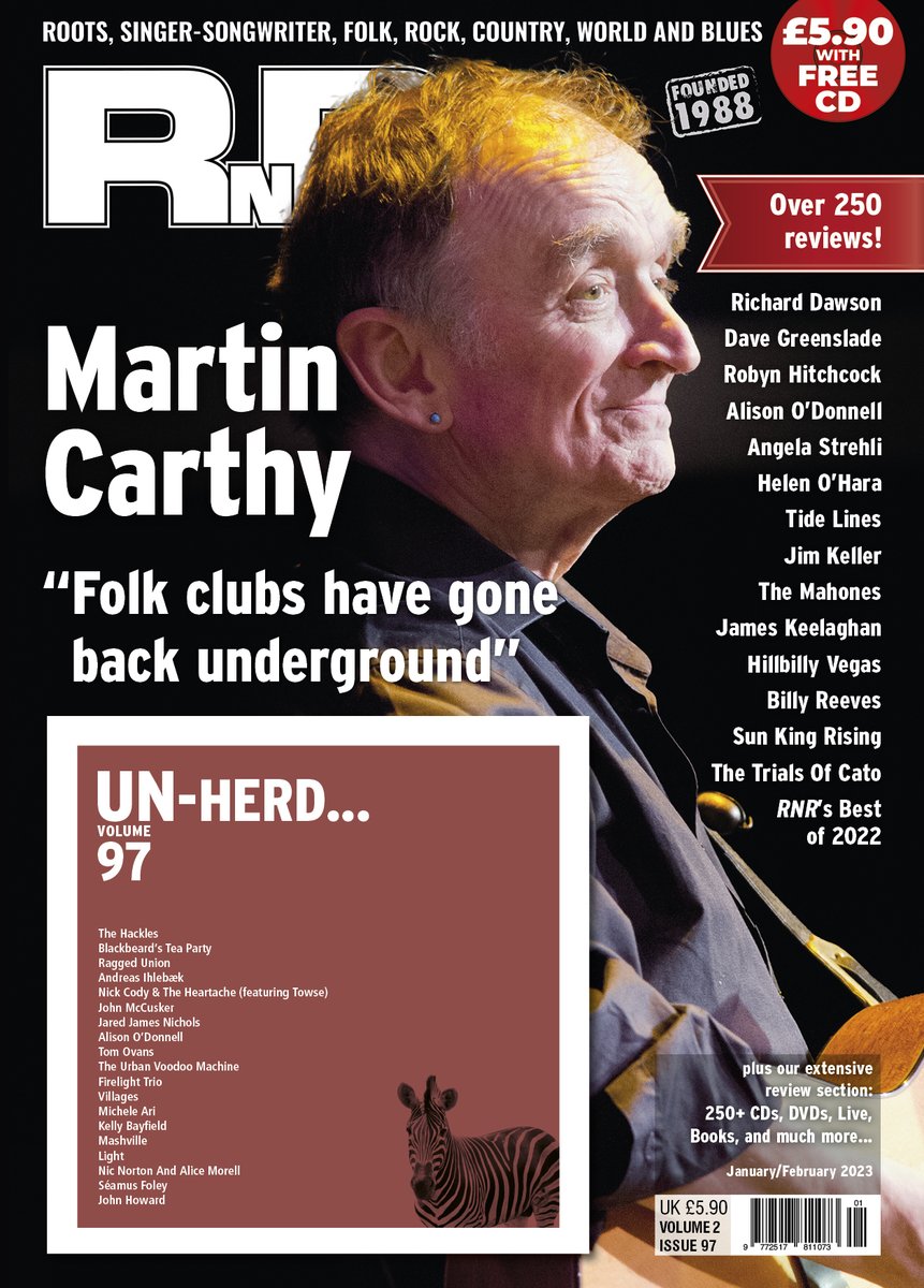 Happy New Year!! The latest edition of RNR is upon us with cover star, the legendary #MartinCarthy !! #folk #bluesmusic #Americana #countrymusic #roots #worldmusic #rockmusic #singersongwriter