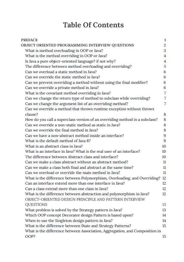 javarevisited's tweet photo. ☕️🔥 50% Discount on My Book Grokking the Java Interview Questions ending soon.
Grab your copy here -https://t.co/pDpQaiETbb
It covers:
➡️OOP
➡️Thraed
➡️Collection
➡️Stream 
➡️Lambda
➡️JVM
➡️Design Patterns
➡️Generics
Here is what you will get: https://t.co/pDpQaiETbb https://t.co/L7te4gscGr
