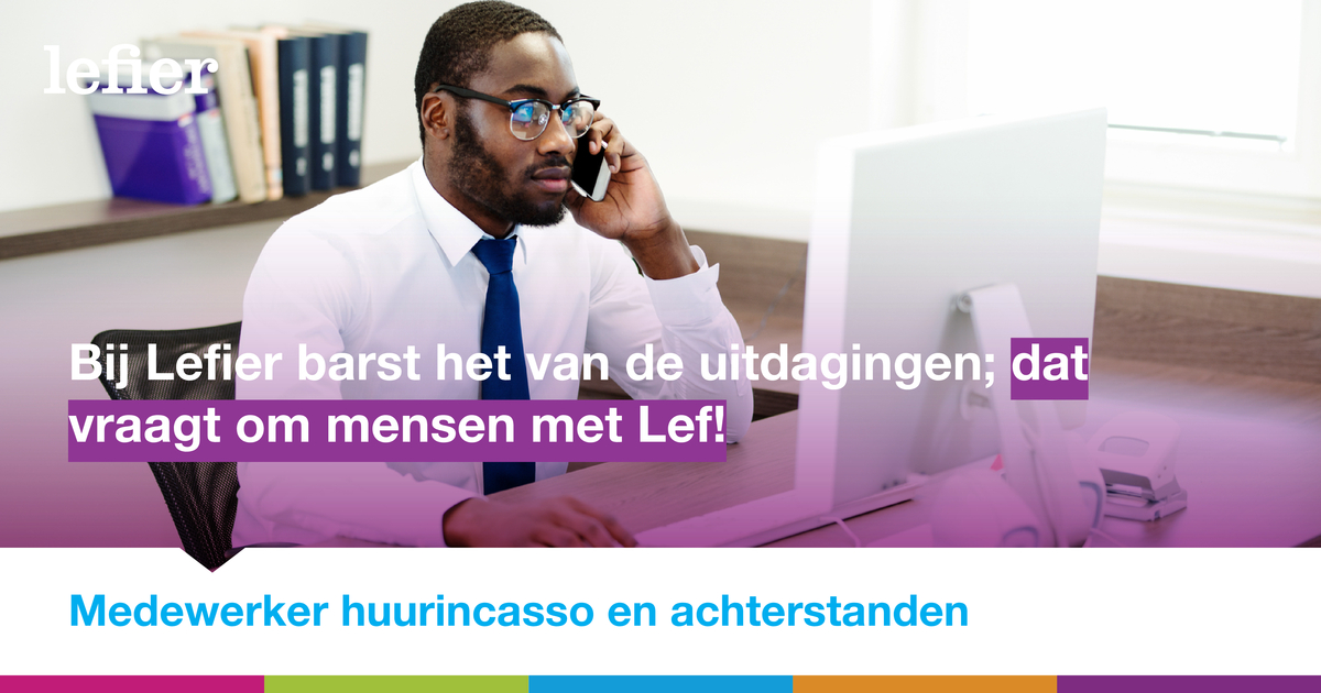 Staan bij jou de huurders centraal, kun jij goed luisteren naar onze huurders, ben je oplossingsgericht en durf je op je strepen te staan? Wij zoeken jou

Interesse? Check onze website via lefier.nl/vacatures #vacature #werkenbijlefier #huurincasso #solliciteren #hoogezand