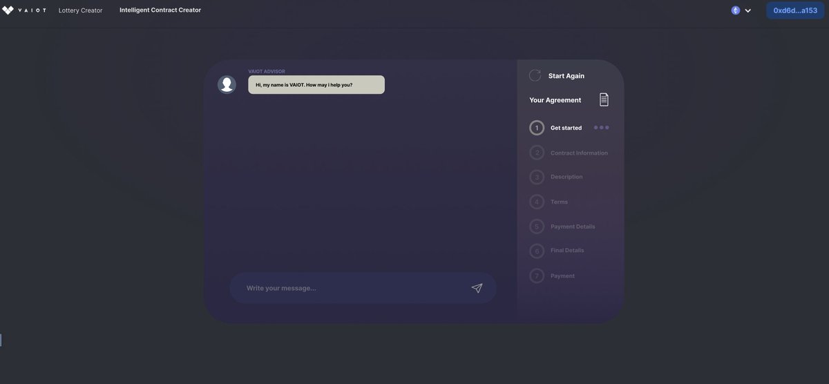 Psst...special offer for you! A development-cycle sneak peak of Easy Contracts feature in our #Blockchain-#AI contract generation web module. This will be the second #IntelligentContracts use-case, after Giveaway Contracts, available for users early this year. 
$VAI