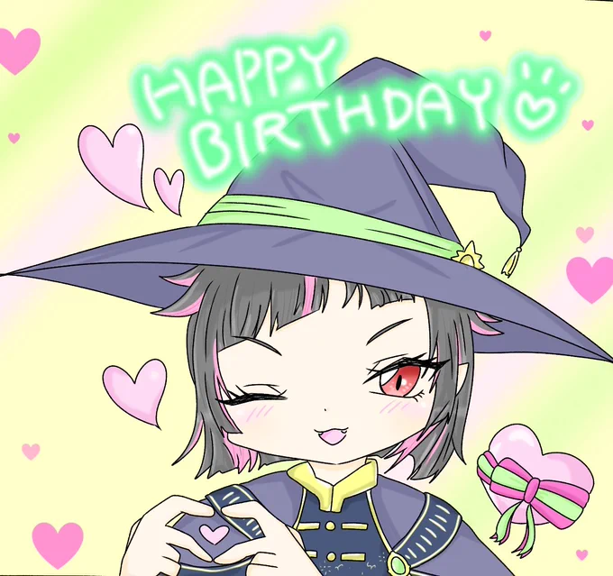 大遅刻ですが色つけましたリリアちゃんおめでとうでした!ぷりてぃ!らぶ!#リリア・ヴァンルージュ誕生祭2023 