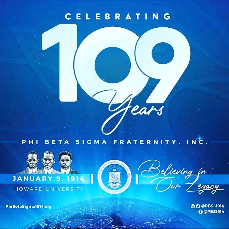 Happy Founders Day To My Brothers Of Phi Beta Sigma Fraternity, Inc Founded on the campus of Howard University On January 9, 1914. Special shoutout to the forever home team <a href="/AAPHISIGMAS/">PBS1914</a> #pbs1914 #phibetasigma #gomab #bluphi #blackhistory #blackandeducated #nphc #divine9