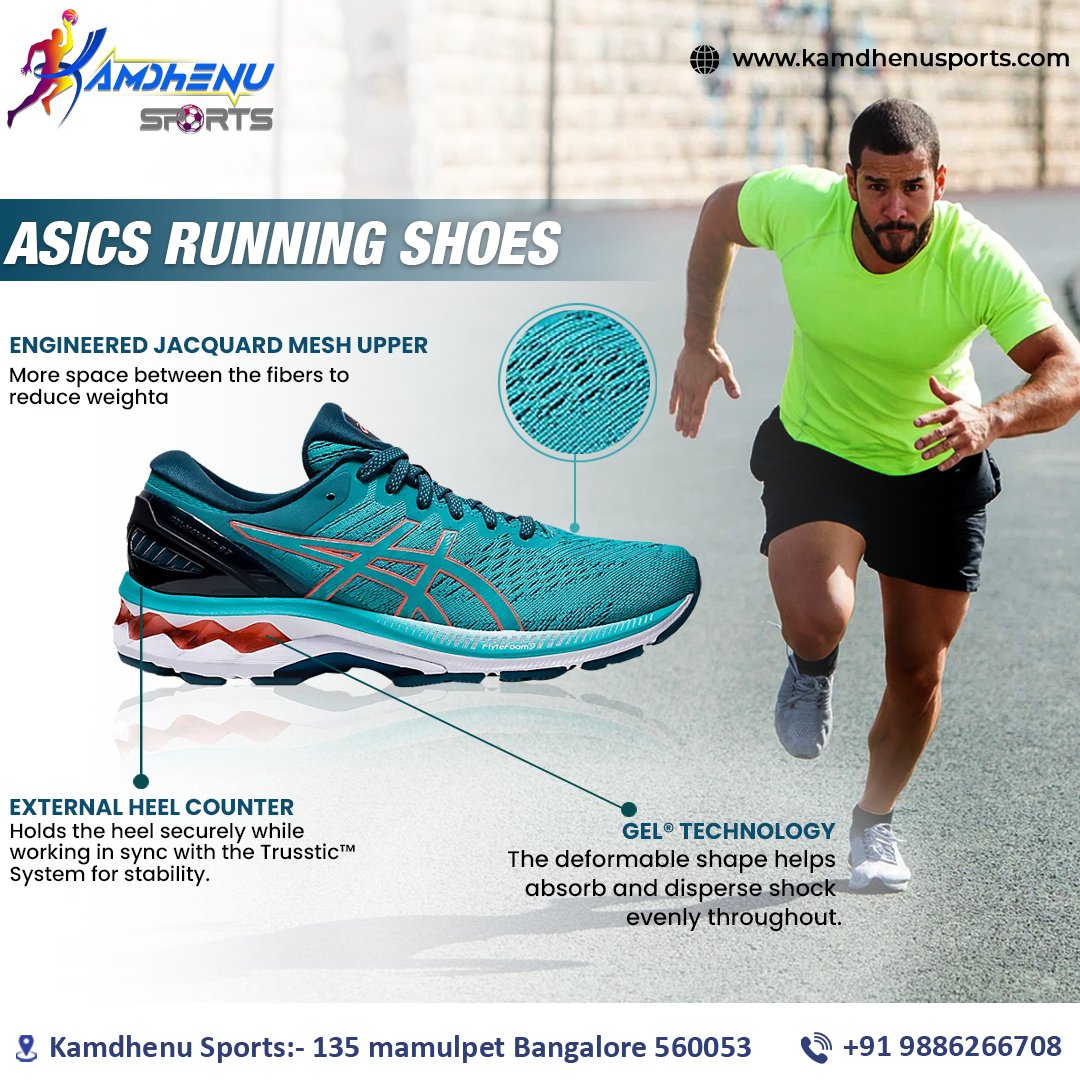 KamdhenuSports's tweet photo. These provide the best protection for your feet, legs, and body from the repeated stress of thousands of foot landings per mile.
Kamdhenu Sports:- 135 mamulpet Bangalore 560053
Our Website🌐:- https://t.co/raHs1CXTPI
#asics #asicsshoes #loverunningshoes #runningshoes #shoes https://t.co/RenIY3drFD