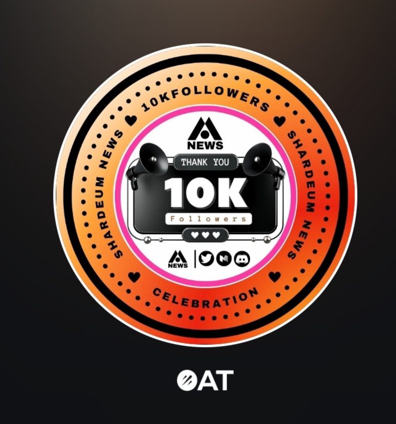 Shardeum News 10K Followers Milestone

Shardeum News has reached 10K Followers on Twitter!

We are celebrating the 10K followers milestone with a beautiful Shardeum News 10K Followers OAT.

Claim :- galxe.com/shardeumnews/c…

#shardeumnews #GalxeOAT #shardeum #shardeumchain #OAT