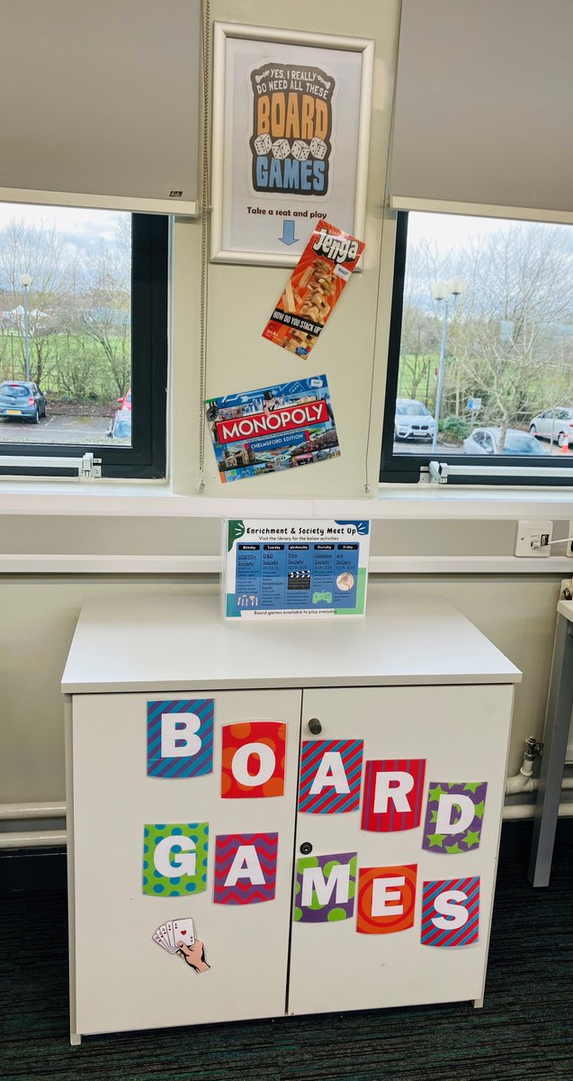 CCLRCS's tweet photo. Board Game Squad Assemble!!  Did you know... The Learning Resource Centre has a range of games available for you to play during your free periods and at break times! #boardgames #Gamestarter #LibraryGames #LRC #enrichment https://t.co/SFYZdOMOi8