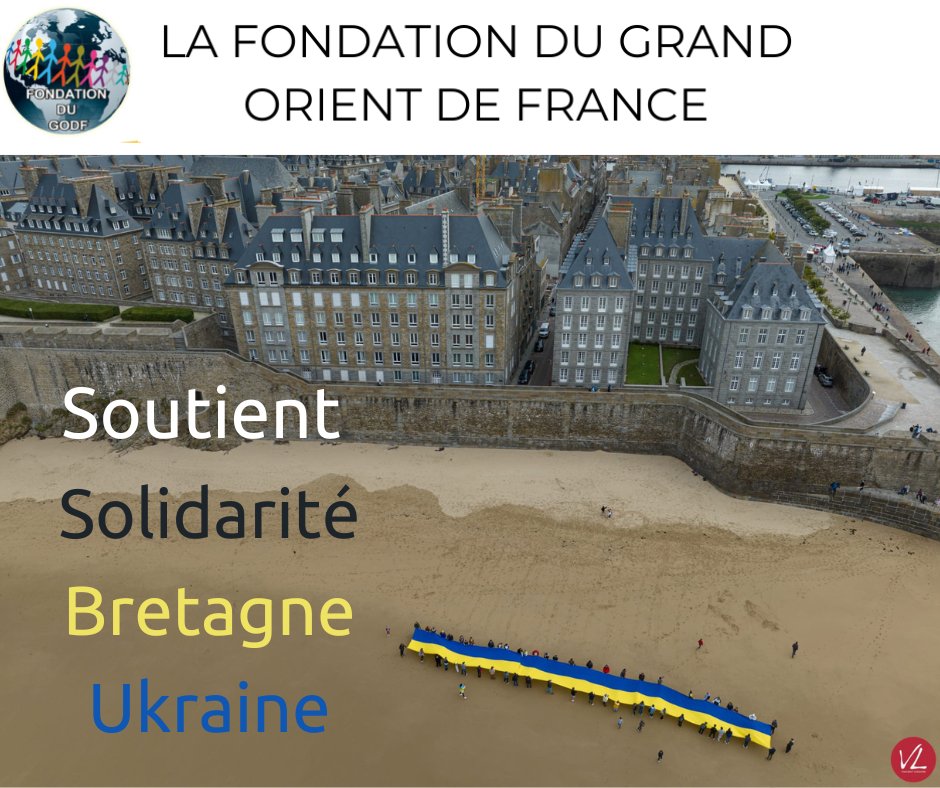La Fondation du Grand Orient de France fondation-godf.org soutient Solidarité Bretagne Ukraine facebook.com/Bretagneukrain… pour ses actions d’aide aux Ukrainiens déplacés en Bretagne.