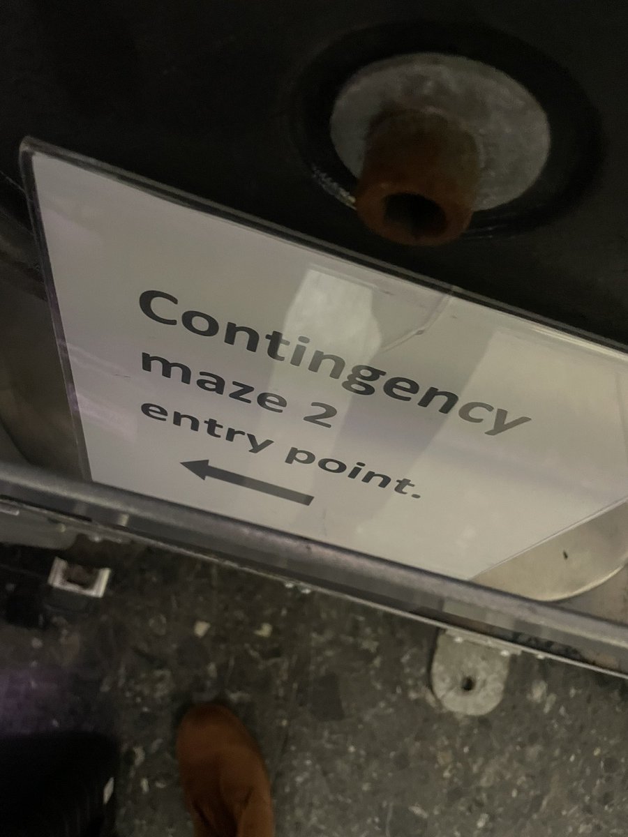 Spotted in T5. Would have loved to have been in the brainstorm when someone wrote “contingency maze” on a post-it.